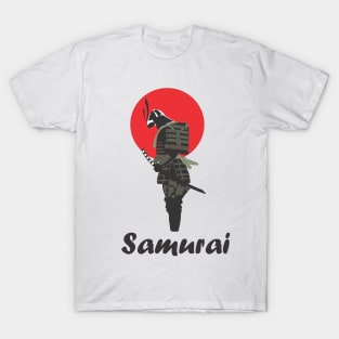 Samurai in the moon T-Shirt